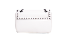 PRADA STUDDED GLACE CALFSKIN WHITE