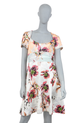 BLUMARINE DRESS COTTON FLOWERS