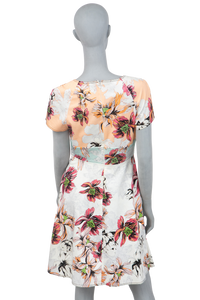 BLUMARINE DRESS COTTON FLOWERS