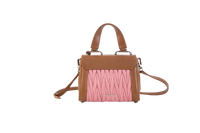 MIU MIU TOP HANDLE MATELASSE ROSE & CANELA