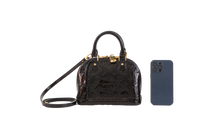 LV ALMA BB PATENT DARK WINE