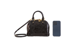 LV ALMA BB PATENT DARK WINE