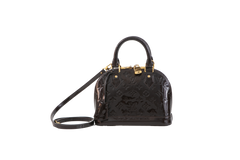 LV ALMA BB PATENT DARK WINE