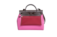 HERMÈS HERBAG 31 TOILE OFFICIER VACHE HUNTER PM 31 BUBBLEGUM RUBIS ROUGE 2024