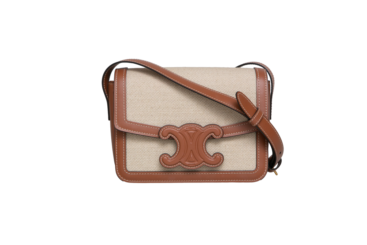 DESAPEGO FABI JUSTUS CELINE TRIOMPHE TEEN TAN TEXTILE NATURAL