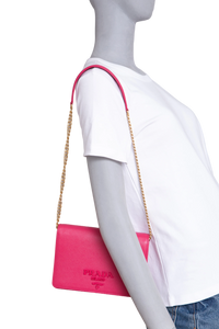 PRADA WOC SAFFIANO LUX VIVA MAGENTA