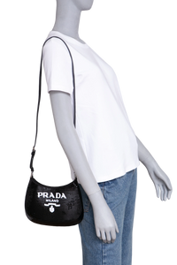PRADA CLEO BAG SEQUINS BLACK