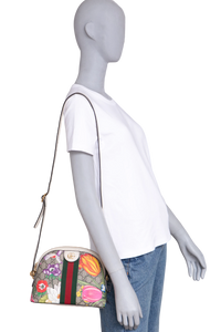 GUCCI OPHIDIA DOME SMALL FLORA & OFF WHITE