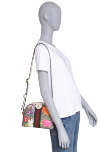 GUCCI OPHIDIA DOME SMALL FLORA & OFF WHITE