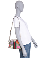 GUCCI OPHIDIA DOME SMALL FLORA & OFF WHITE