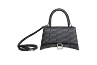 BALENCIAGA HOURGLASS SMALL BB MONOGRAM BLACK