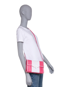 VALENTINO COLORBLOCK ROCKSTUD SHADOW PINK
