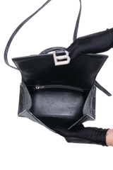 BALENCIAGA HOURGLASS SMALL BB MONOGRAM BLACK