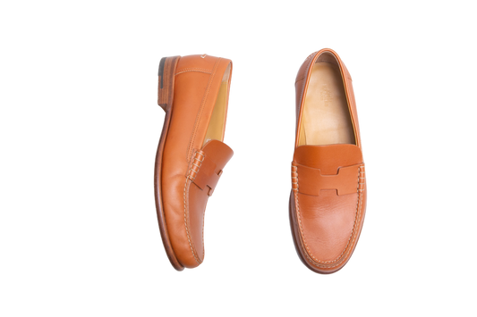 HERMÈS KENNEDY LOAFER NATUREL - 39 1/2 BR