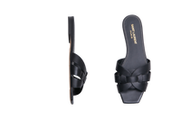 YSL SANDAL FLAT TRIBUTE BLACK - 34 BR