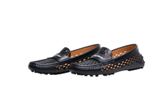 TOD'S GOMMINO DRIVING LEATHER BLACK - 35 1/2 BR