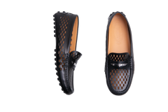 TOD'S GOMMINO DRIVING LEATHER BLACK - 35 1/2 BR