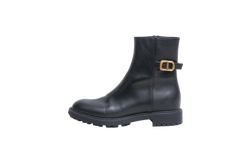 DIOR ANKLE BOOT CD LOGO LEATHER BLACK