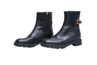 DIOR ANKLE BOOT CD LOGO LEATHER BLACK
