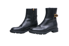 DIOR ANKLE BOOT CD LOGO LEATHER BLACK