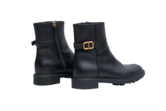 DIOR ANKLE BOOT CD LOGO LEATHER BLACK