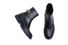 DIOR ANKLE BOOT CD LOGO LEATHER BLACK
