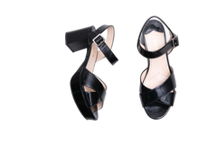 PRADA BLOCK JUMP PATENT ETHERAL BLACK - 36 BR
