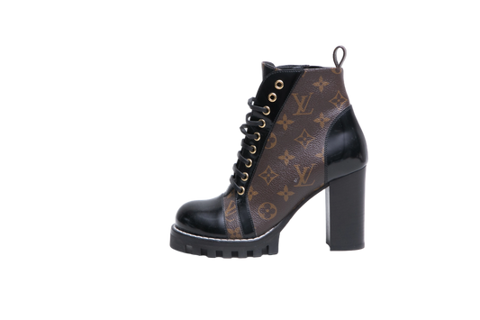 LV ANKLE BOOT STAR TRAIL BRUSHED MONOGRAM - 35 BR