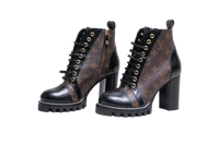 LV ANKLE BOOT STAR TRAIL BRUSHED MONOGRAM - 35 BR
