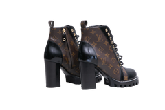 LV ANKLE BOOT STAR TRAIL BRUSHED MONOGRAM - 35 BR