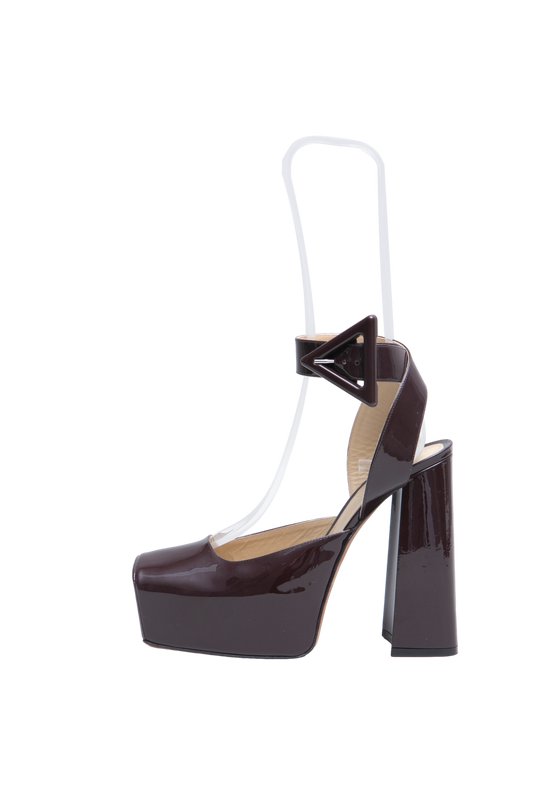 BOTTEGA PLATAFORM TOWER PATENT FONDANT - 35 BR