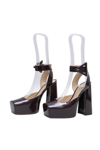 BOTTEGA PLATAFORM TOWER PATENT FONDANT - 35 BR