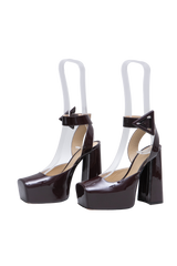 BOTTEGA PLATAFORM TOWER PATENT FONDANT - 35 BR