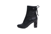 DIOR BOOTS STELLAR STUDDED CALFSKIN BLACK - 33 BR