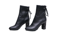 DIOR BOOTS STELLAR STUDDED CALFSKIN BLACK - 33 BR