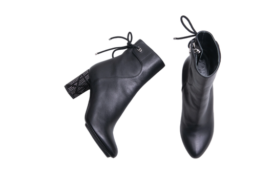 DIOR BOOTS STELLAR STUDDED CALFSKIN BLACK - 33 BR