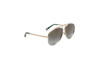 CHLOE ROMIE AVIATOR METAL/EMERALD GRADIENT