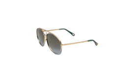 CHLOE ROMIE AVIATOR METAL/EMERALD GRADIENT