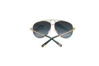 CHLOE ROMIE AVIATOR METAL/EMERALD GRADIENT