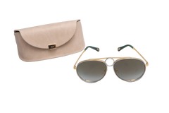 CHLOE ROMIE AVIATOR METAL/EMERALD GRADIENT