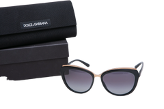 DG CAT EYE DOUBLE-LAYER METAL GOLD/BLACK