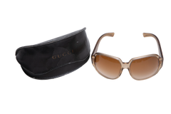 GUCCI BUTTERFLY OVERSIZED 1970'S ACETATE GRADIENT HAVANA