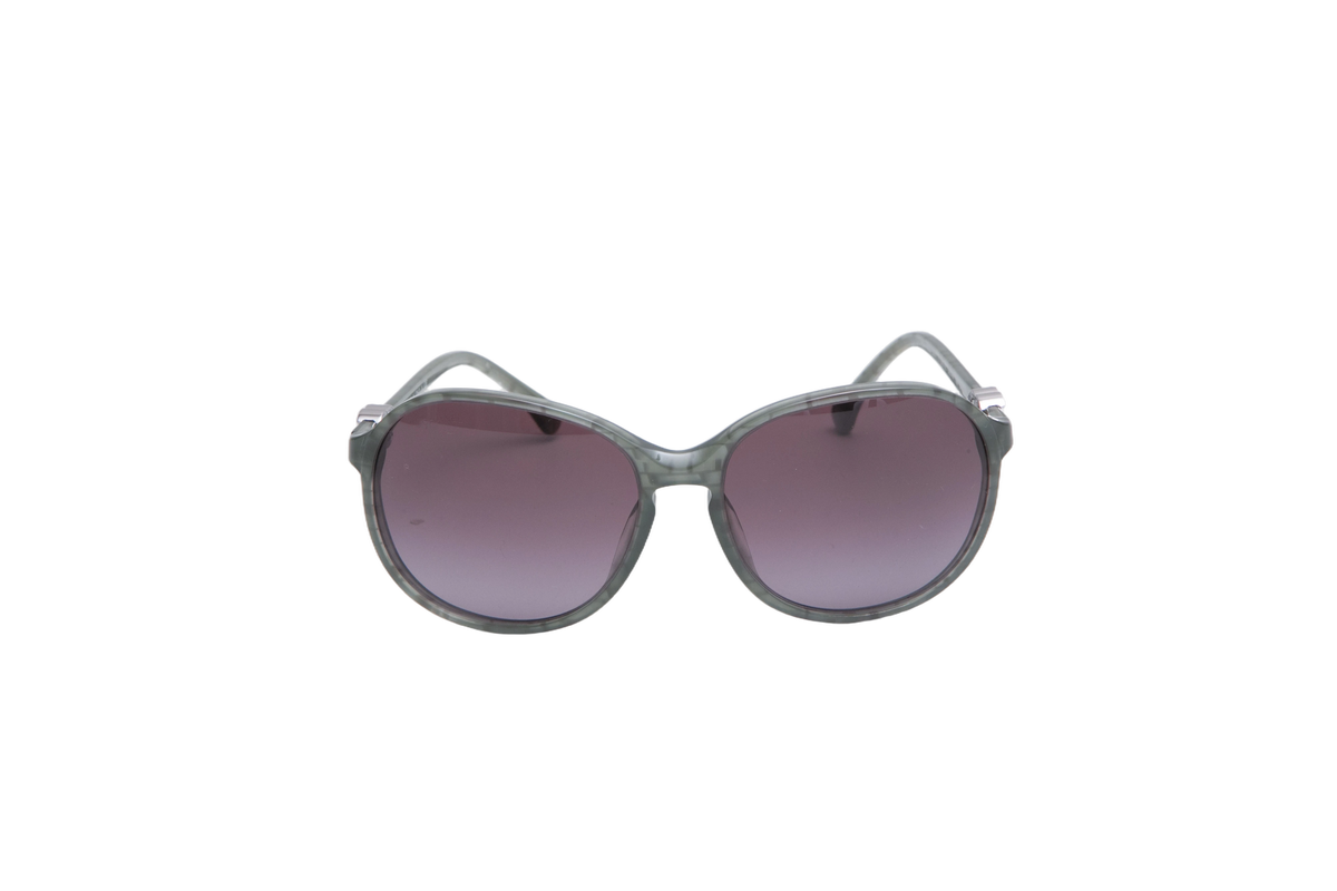 CHANEL SQUARE CC LOGO ACETATE GREEN