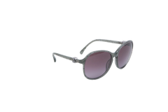 CHANEL SQUARE CC LOGO ACETATE GREEN