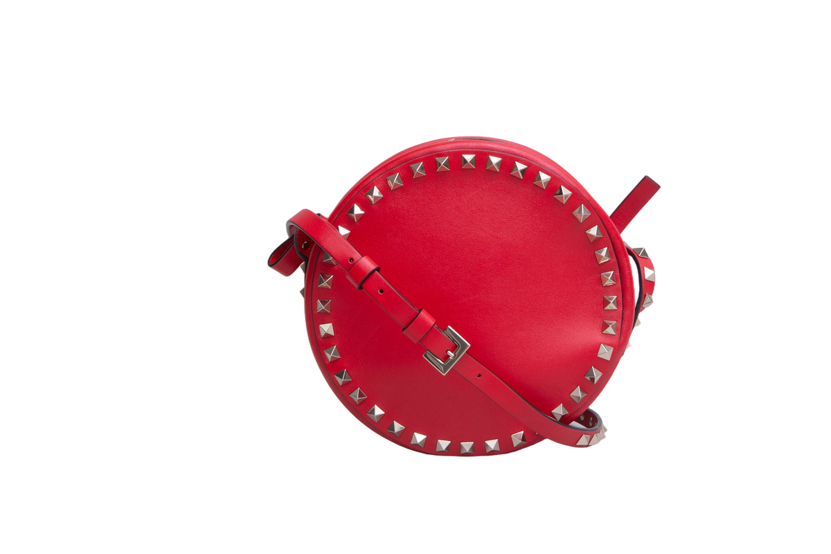 VALENTINO ROUND RED ROCKSTUD