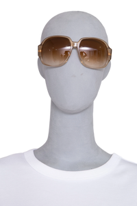 GUCCI BUTTERFLY OVERSIZED 1970'S ACETATE GRADIENT HAVANA
