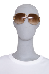 GUCCI BUTTERFLY OVERSIZED 1970'S ACETATE GRADIENT HAVANA
