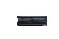 CHANEL AGED CALFSKIN GRAPHIC CATCH FLAP BLACK