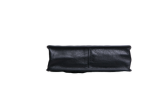 CHANEL AGED CALFSKIN GRAPHIC CATCH FLAP BLACK
