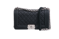 CHANEL BOY MEDIUM LAMBSKIN BLACK